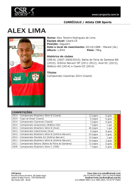ALEX LIMA - CSR Sports