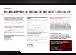 programa comprador internacional (international buyer program, ibp)