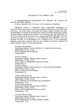 Publicao: 29/05/09 - Tribunal de Justiça de Minas Gerais