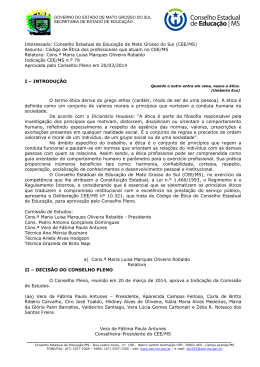 Indicação CEE/MS nº 79/2014
