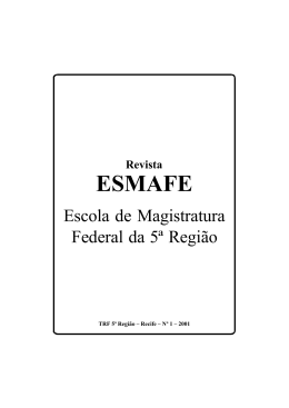 Revista ESMAFE - Tribunal Regional Federal da 5ª Região
