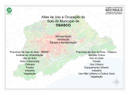 Atlas de Uso e Ocupação do Solo do Município de OSASCO