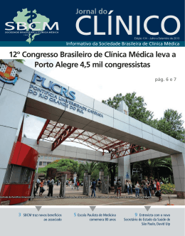 12º Congresso Brasileiro de Clínica Médica leva a Porto Alegre 4,5