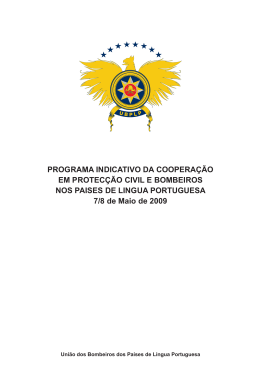 08-05-2009 - União dos Bombeiros dos Países de Língua Portuguesa