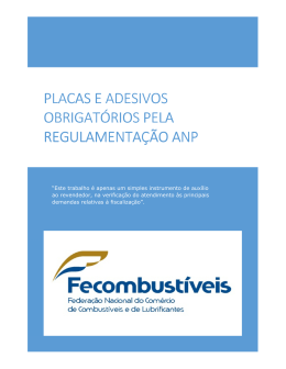 Check-list de Placas e Adesivos ANP