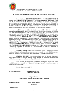 III Aditivo Contrato 471/2012
