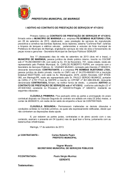 I Aditivo Contrato 471/2012