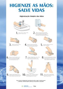 Cartaz Higienização Simples das Mãos