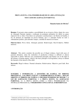 PROVA ILÍCITA - Ministério Público do Estado de Minas Gerais