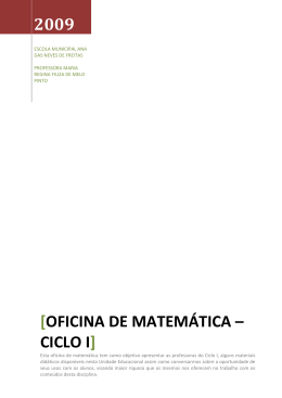 2009 [OFICINA DE MATEMÁTICA – CICLO I]