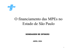 Financiamento 2004 - Sebrae-SP