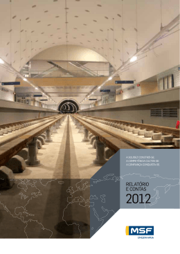 MSF Engenharia Relatório Gestão e Contas 2012