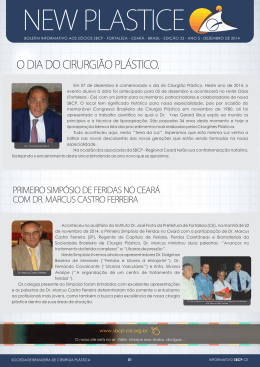NEW PLASTICE - Sociedade Brasileira de Cirurgia Plástica