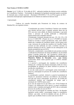 Nota Técnica nº 03/2012 - Sítio do Ministério Público do Maranhão