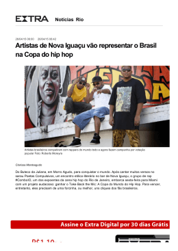 Artistas de Nova Iguaçu vão representar o Brasil na Copa do hip hop