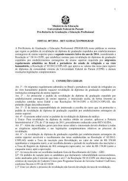 Edital 007/2014 - Prograd - Universidade Federal do Paraná