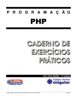 PHP CADERNO DE EXERCÍCIOS PRÁTICOS