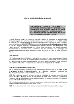 edital de concorrência nº. 02/2008. concorrência pública