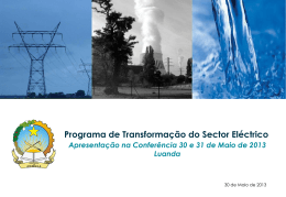 Programa de Transformação do Sector Eléctrico em Angola