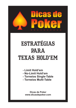 Estratégias para Texas Hold`em