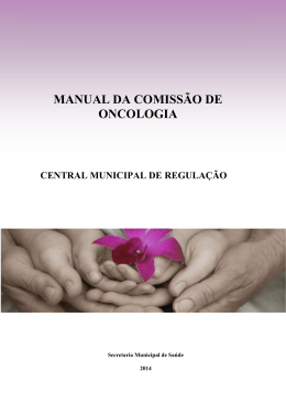 MANUAL DA COMISSÃO DE ONCOLOGIA