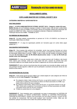RegulamentoTécnico - AABB Porto Velho