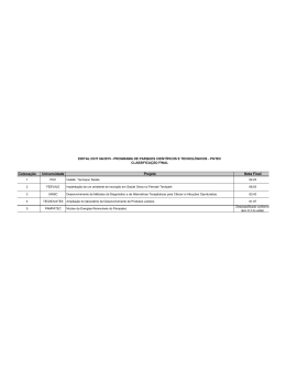 EDITAL 4 - 2015 PGTEC_Classificação