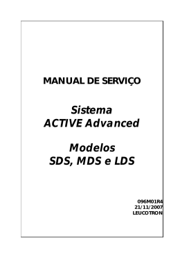 Sistema ACTIVE Advanced Modelos SDS, MDS e LDS
