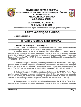 ADIT. BG 127 - De 15 JUL 2015 - Proxy da Polícia Militar do Pará!