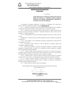 ABRIGO NOS PONTOS DE ÔNIBUS - Câmara Municipal de Guaxupé