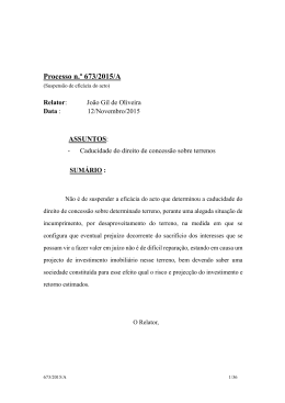 Processo n.º 673/2015/A
