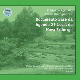 Plano de Ação das Bacias Hidrográficas: Documento Base da