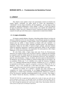 BORGES NETO, J. - Fundamentos de Semântica Formal. 2. LÓGICA1