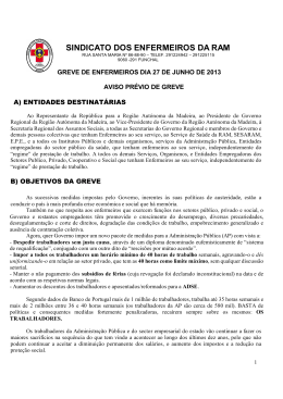 Diretivas da Greve Geral 27 Junho 2013