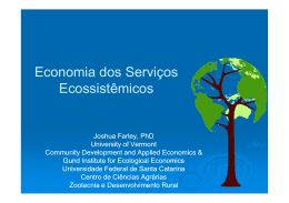 Economia dos Serviços Ecossistêmicos