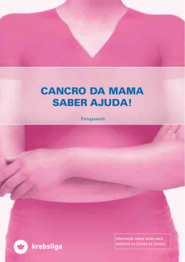 cancro da mama saber ajuda! - Gesundheitsförderung Kanton Zürich