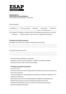 Creditação de competências - PDF