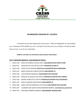 deliberação cress/ms nº 522/2014