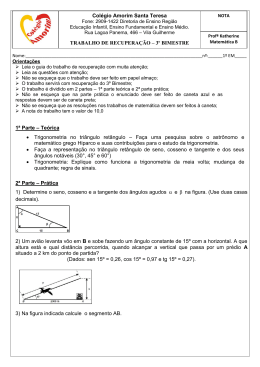Matemática B - Colégio Amorim