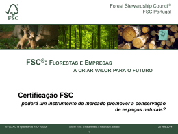 Carlos Tavares – Forest Stwardship Council ® Portugal
