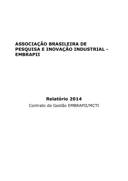 EMBRAPII Relatório 2014