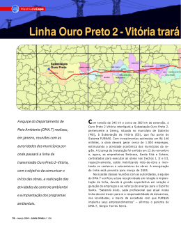 Linha Ouro Preto 2 - Vitória trará