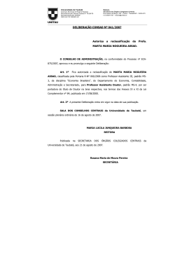DELIBERAÇÃO CONSAD Nº 041/2007 Autoriza a