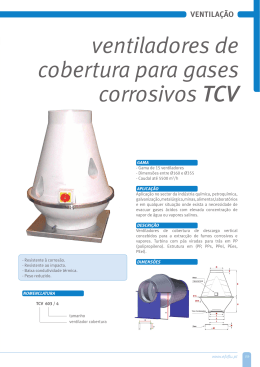 ventiladores de cobertura para gases corrosivos TCV