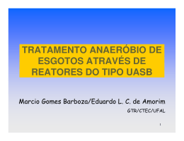 tratamento anaeróbio de esgotos através de reatores do tipo uasb