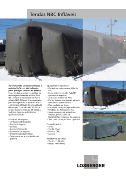 Tendas NBC Infláveis - Losberger Rapid Deployment Systems