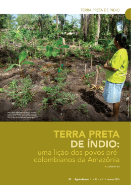 Revista Agriculturas V12,N1 – Terra Preta de Índio: uma - AS-PTA