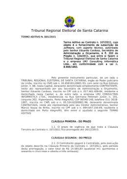 TA 001/2015 - Tribunal Regional Eleitoral de Santa Catarina