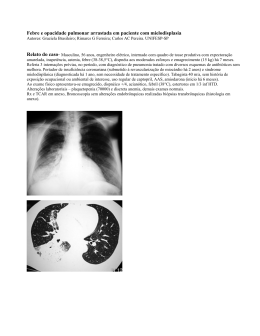 Complicaes pulmonares em pacientes com doenas hematolgicas