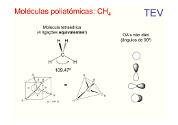Moléculas poliatómicas: CH